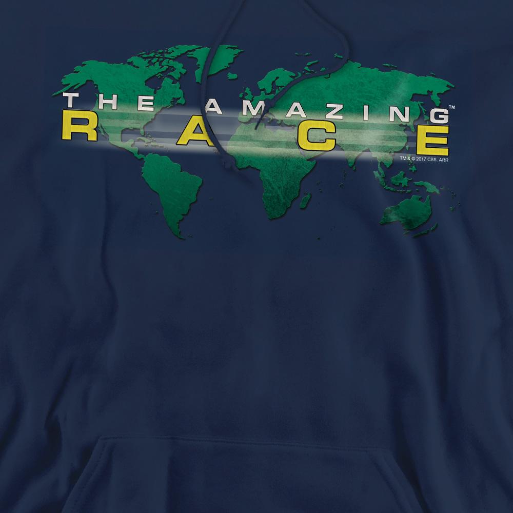 Navy - Pack Shot - The Amazing Race Mens Around the World Hoodie
