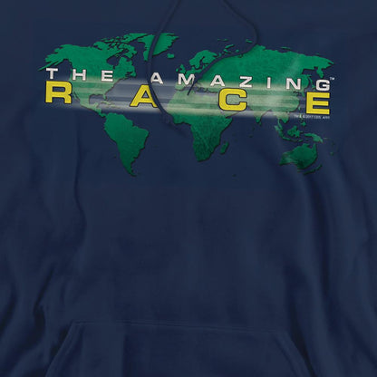 Navy - Pack Shot - The Amazing Race Mens Around the World Hoodie