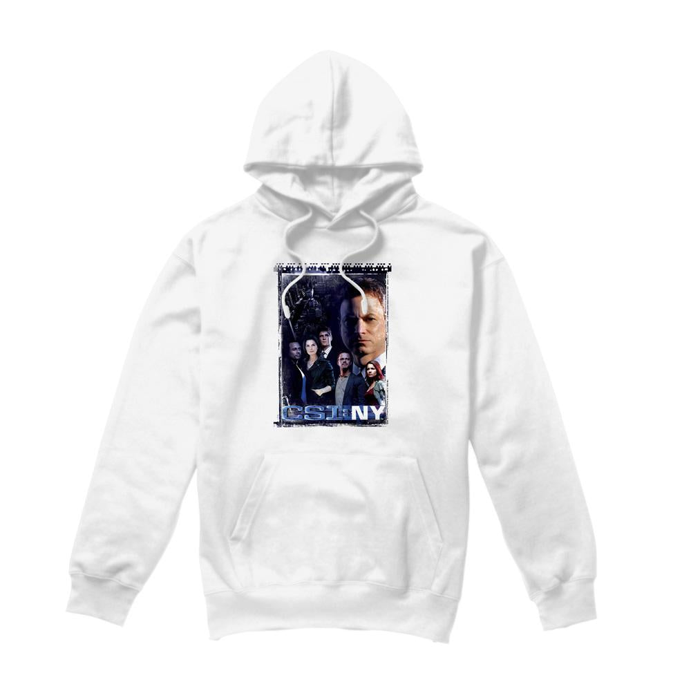 White - Front - CSI: NY Mens Watchful Eye Hoodie