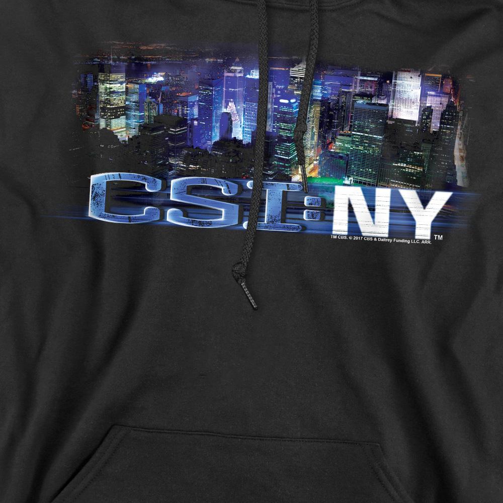 Black - Pack Shot - CSI: NY Mens Never Rests Hoodie