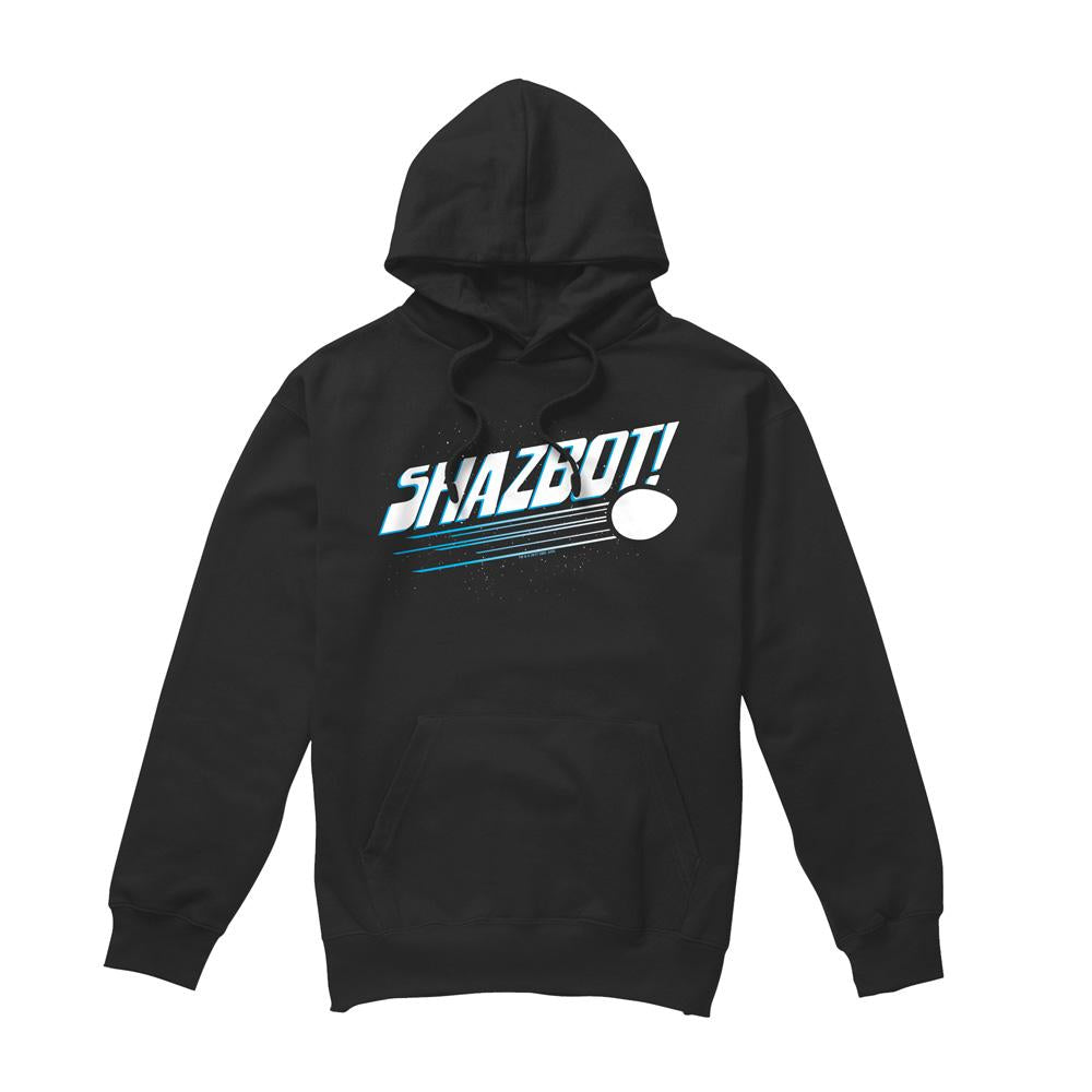 Black - Front - Mork And Mindy Mens Shazbot Egg Hoodie