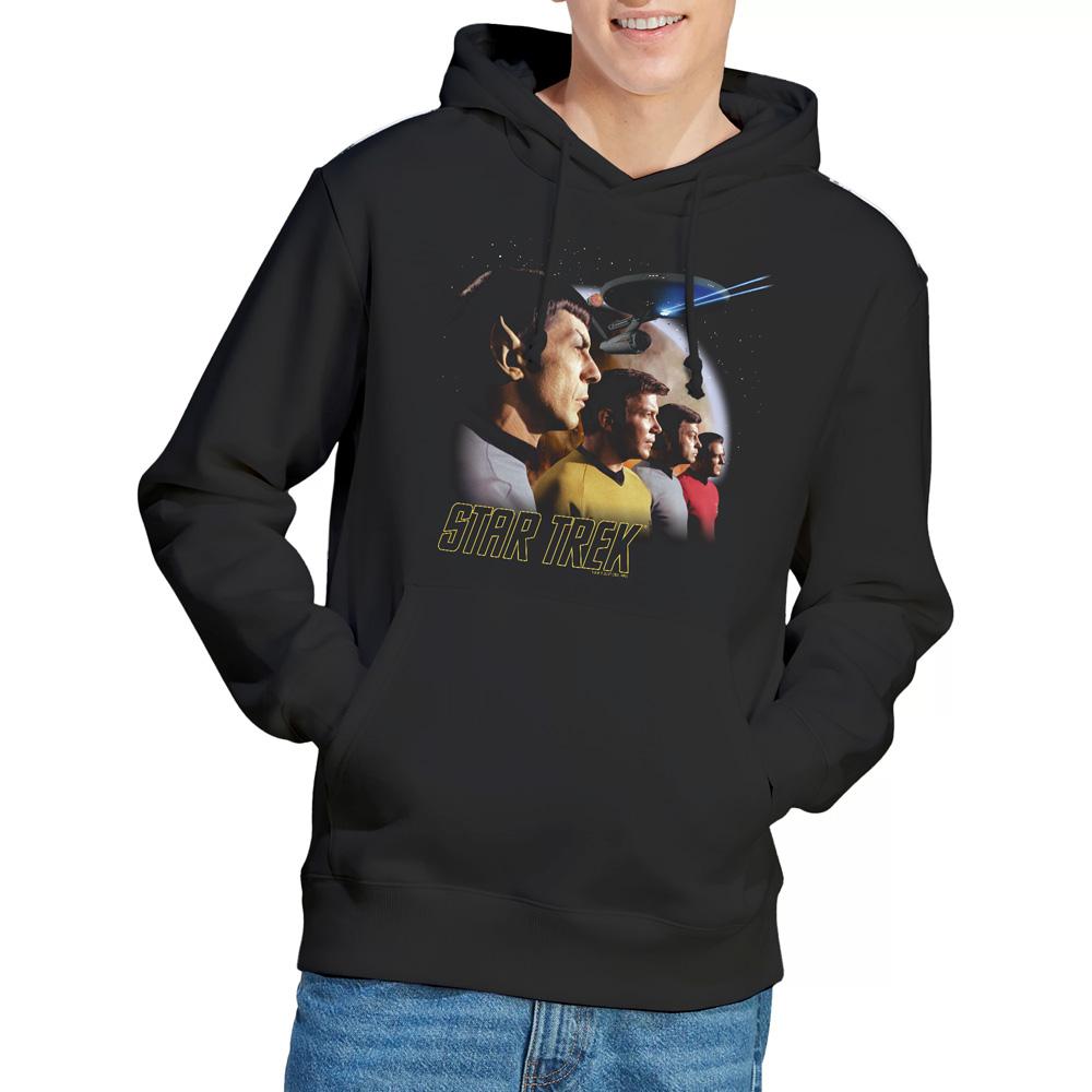 Black - Lifestyle - Star Trek Mens Forward to Adventure Hoodie
