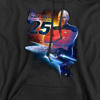Black - Pack Shot - Star Trek Mens The Next Generation 25 Hoodie