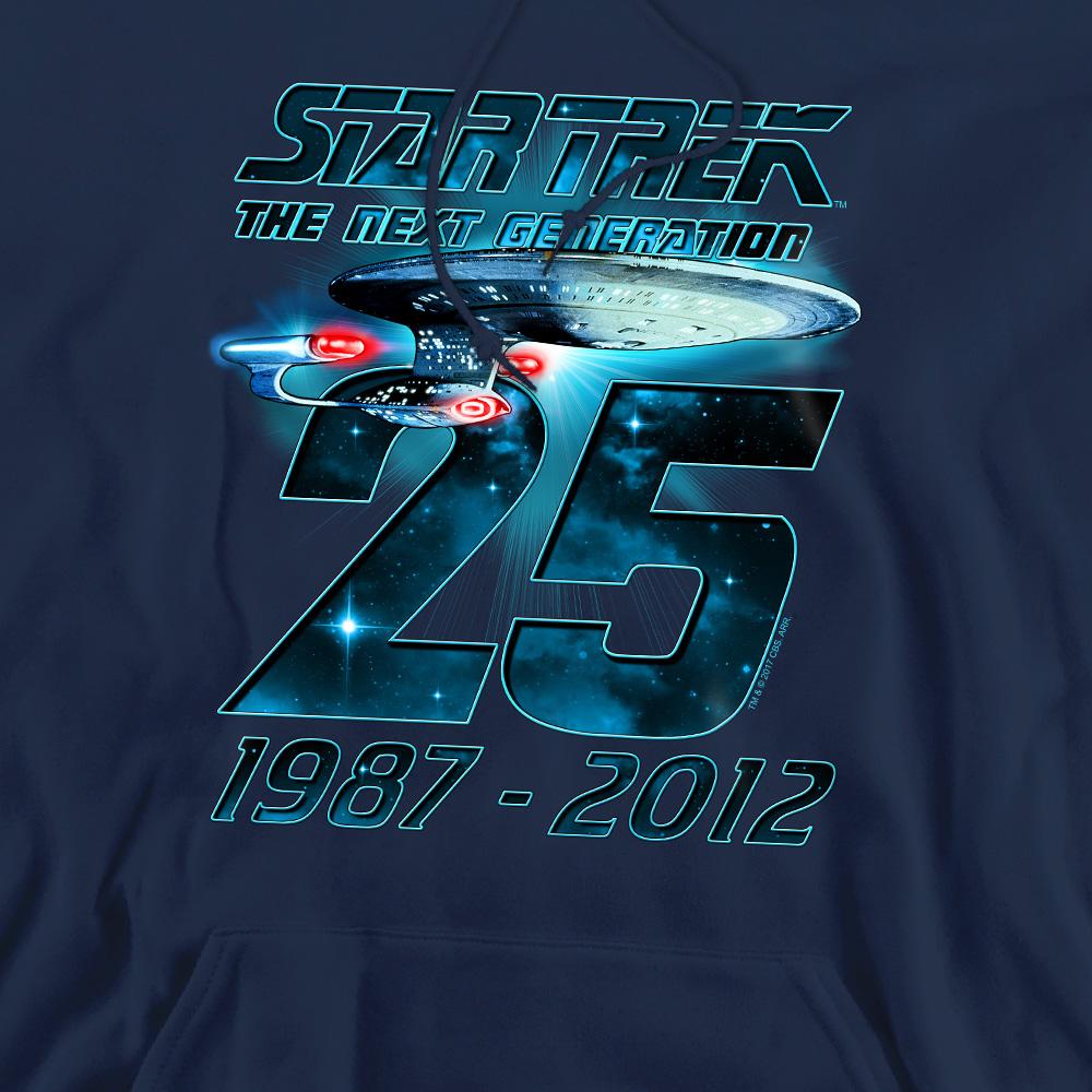 Navy - Pack Shot - Star Trek Mens Enterprise 25 Hoodie