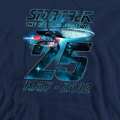 Navy - Pack Shot - Star Trek Mens Enterprise 25 Hoodie
