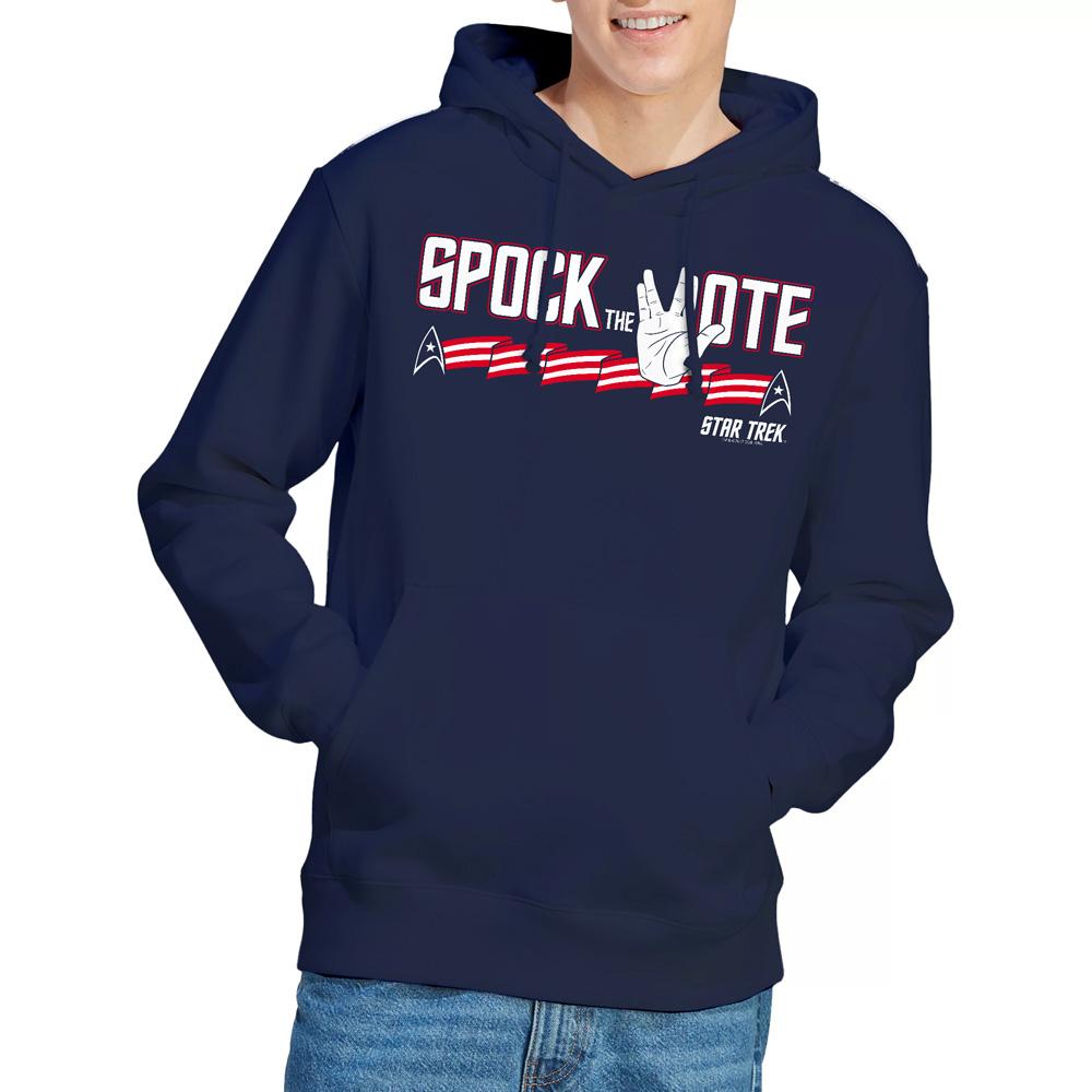 Navy - Lifestyle - Star Trek Mens Spock the Vote Hoodie