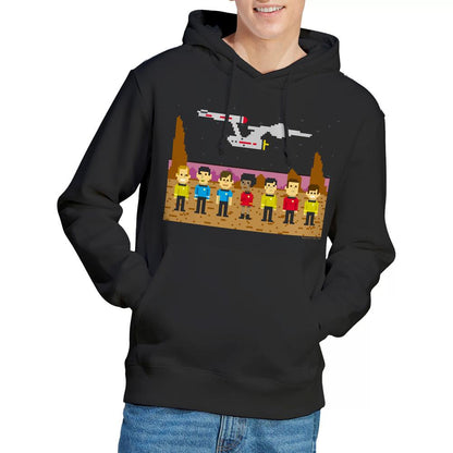 Black - Lifestyle - Star Trek Mens The Original Series Trexel Crew Hoodie