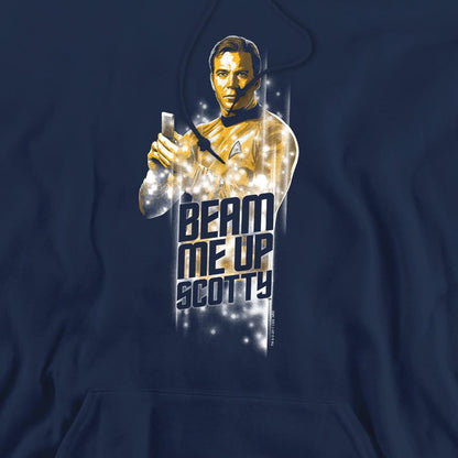 Navy - Pack Shot - Star Trek Mens Beam Me Up Hoodie