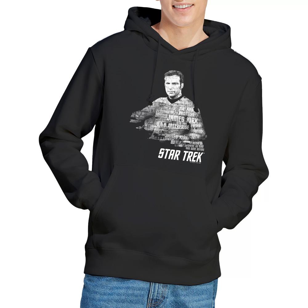 Black - Lifestyle - Star Trek Mens Words Captain Kirk Hoodie