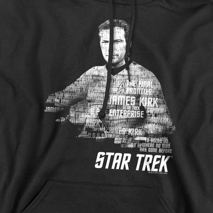 Black - Pack Shot - Star Trek Mens Words Captain Kirk Hoodie