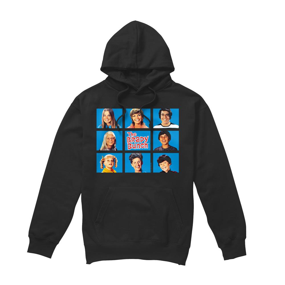 Black - Front - The Brady Bunch Mens Framed Hoodie