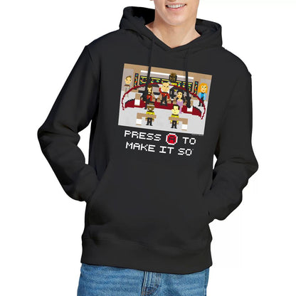 Black - Lifestyle - Star Trek Mens Make It So Pixel Hoodie