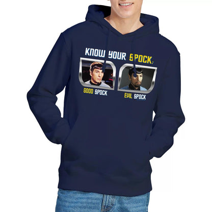 Navy - Pack Shot - Star Trek Mens Know Your Spock Hoodie