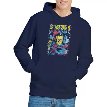 Navy - Lifestyle - Star Trek Mens Classic Crew Illustrated Hoodie