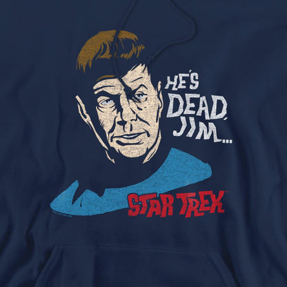 Navy - Pack Shot - Star Trek Mens He´s Dead Jim Hoodie