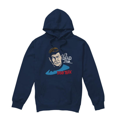 Navy - Front - Star Trek Mens He´s Dead Jim Hoodie
