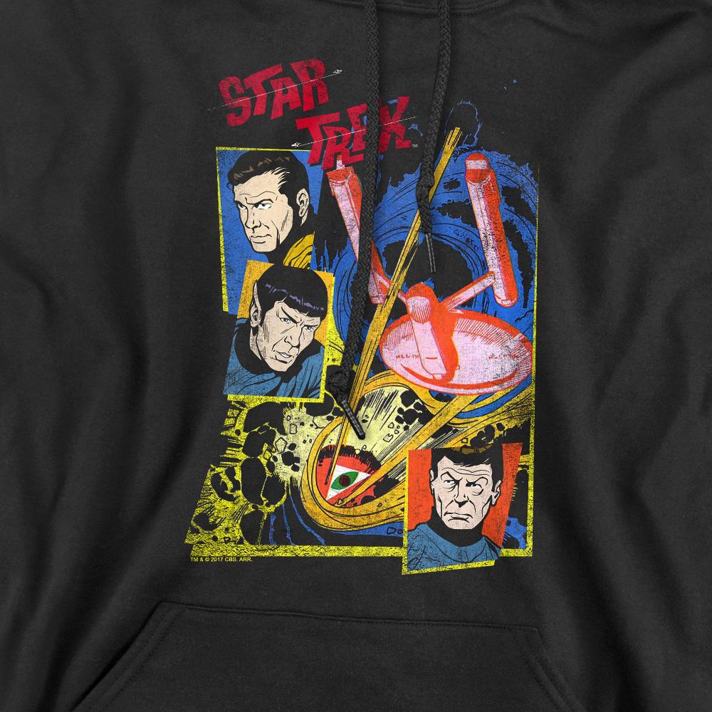 Black - Pack Shot - Star Trek Mens Eye of the Storm Hoodie