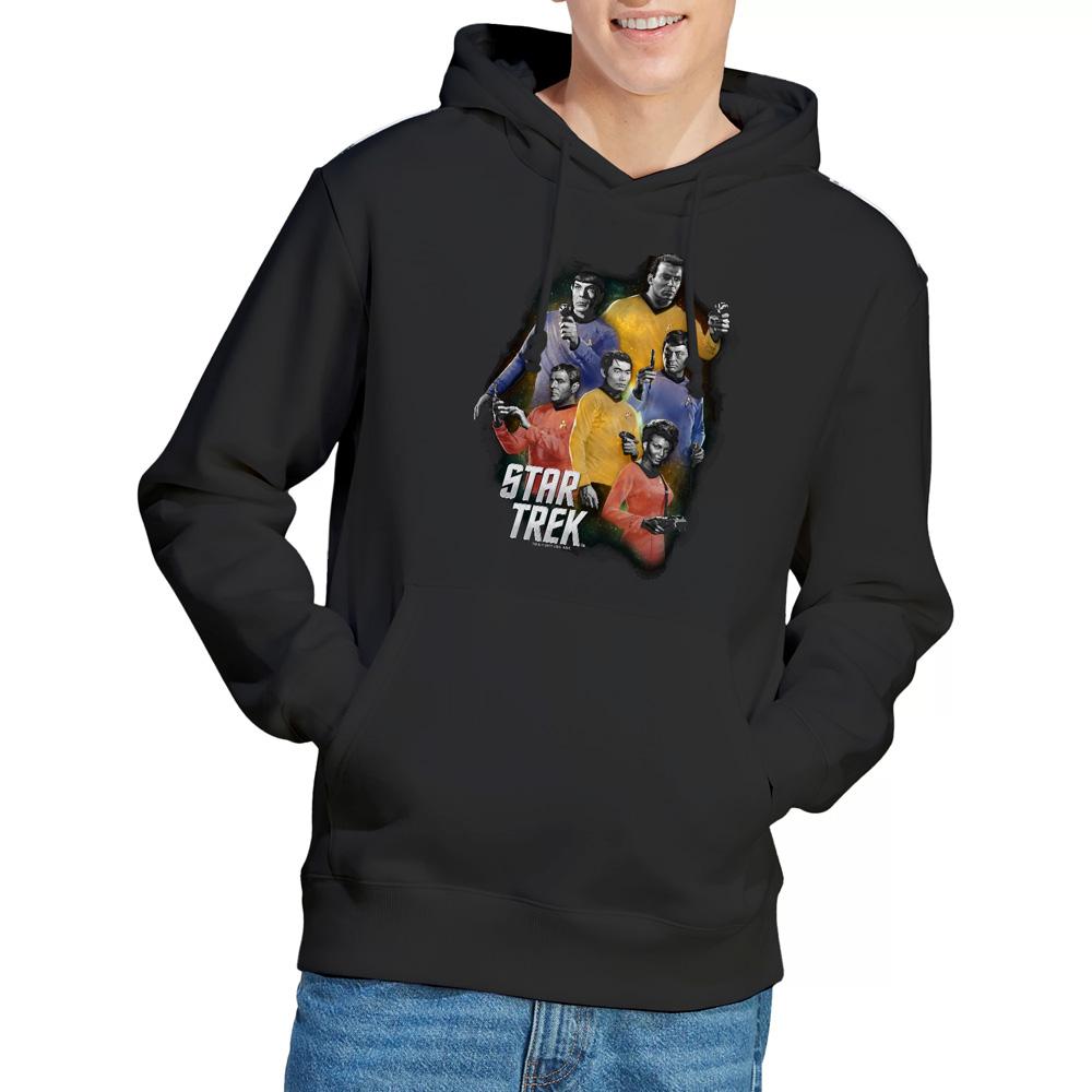 Black - Lifestyle - Star Trek Mens Galaxy Glow Hoodie