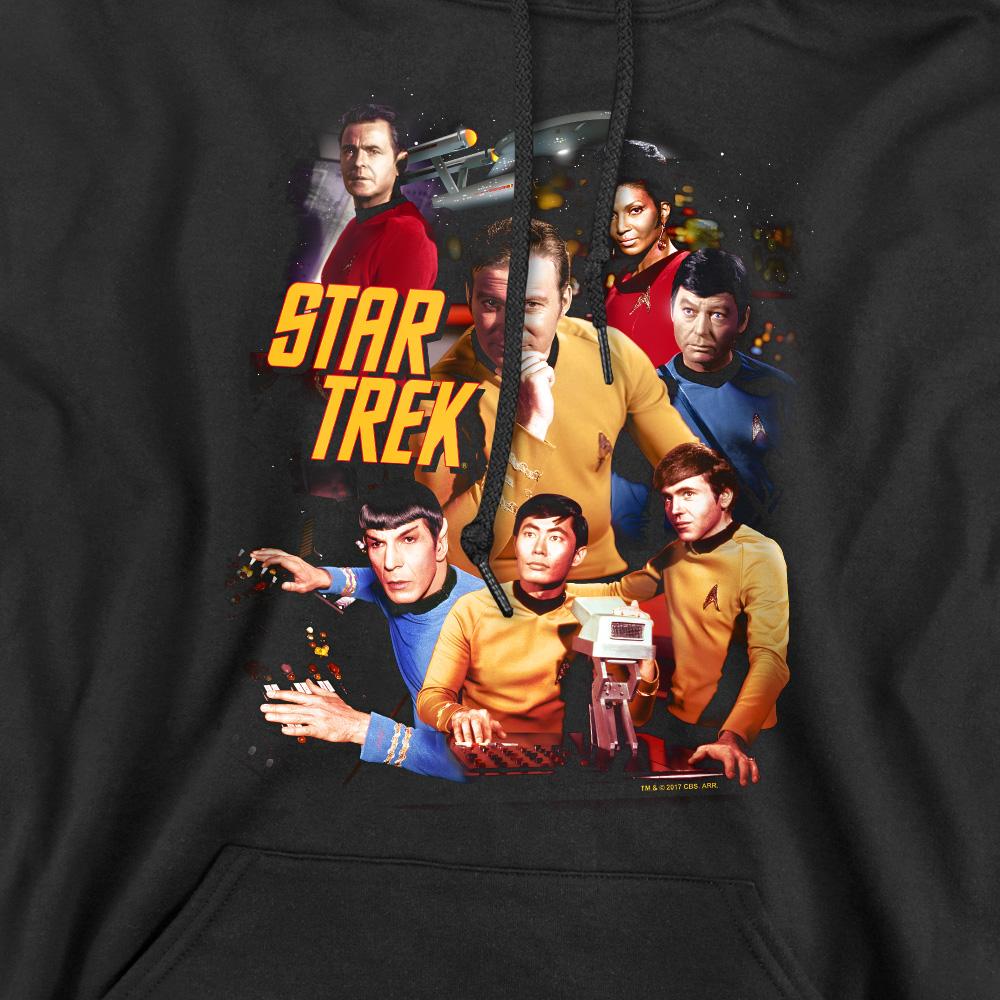 Black - Pack Shot - Star Trek Mens At the Controls Hoodie