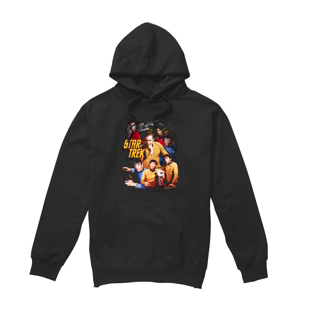 Black - Front - Star Trek Mens At the Controls Hoodie