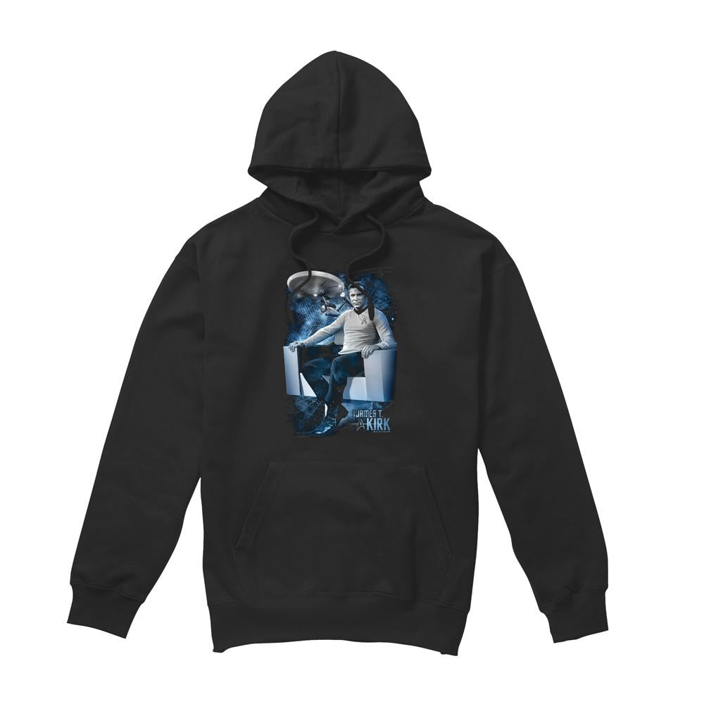 Black - Front - Star Trek Mens Captain´s Chair Hoodie