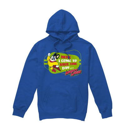 Royal Blue - Front - Mighty Mouse Mens Here I Come Hoodie