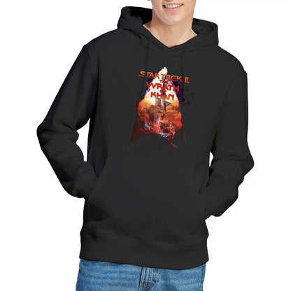 Black - Lifestyle - Star Trek Mens The Wrath of Khan Poster Hoodie
