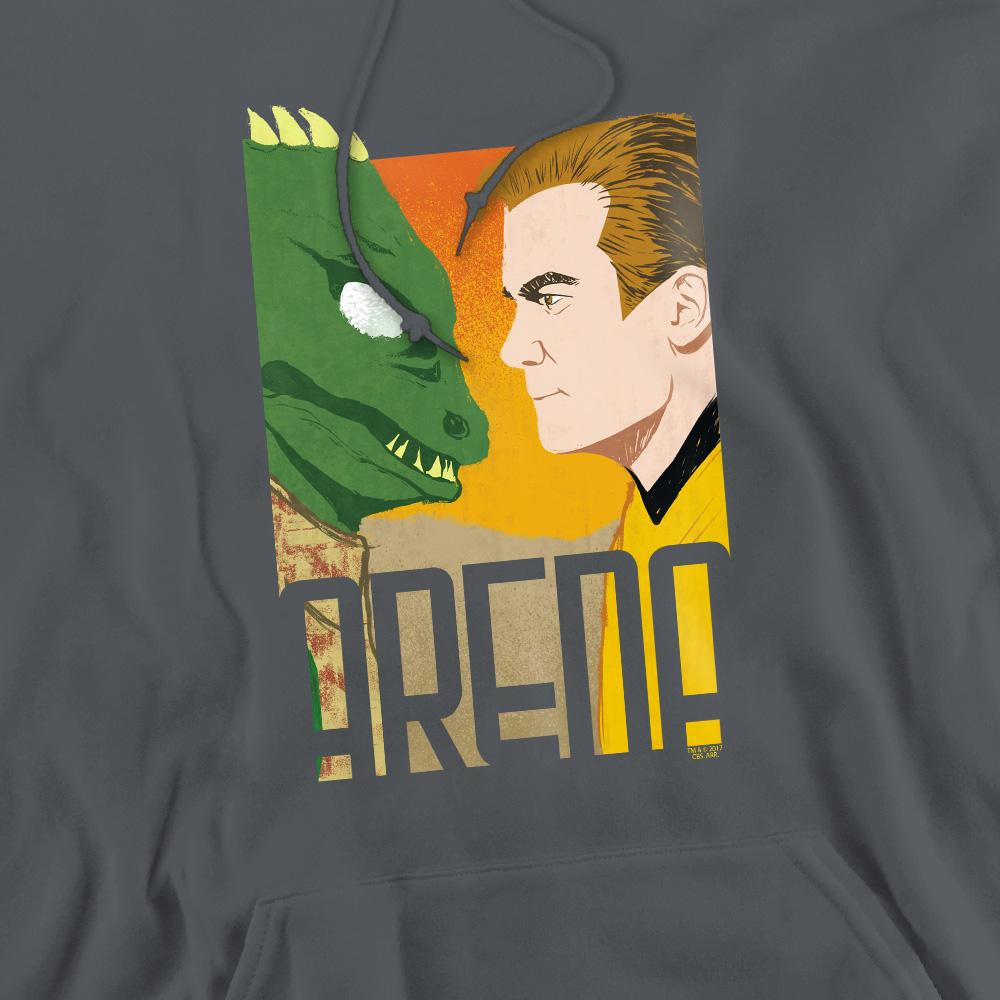 Charcoal - Pack Shot - Star Trek Mens Arena Hoodie