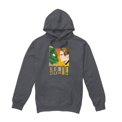 Charcoal - Front - Star Trek Mens Arena Hoodie