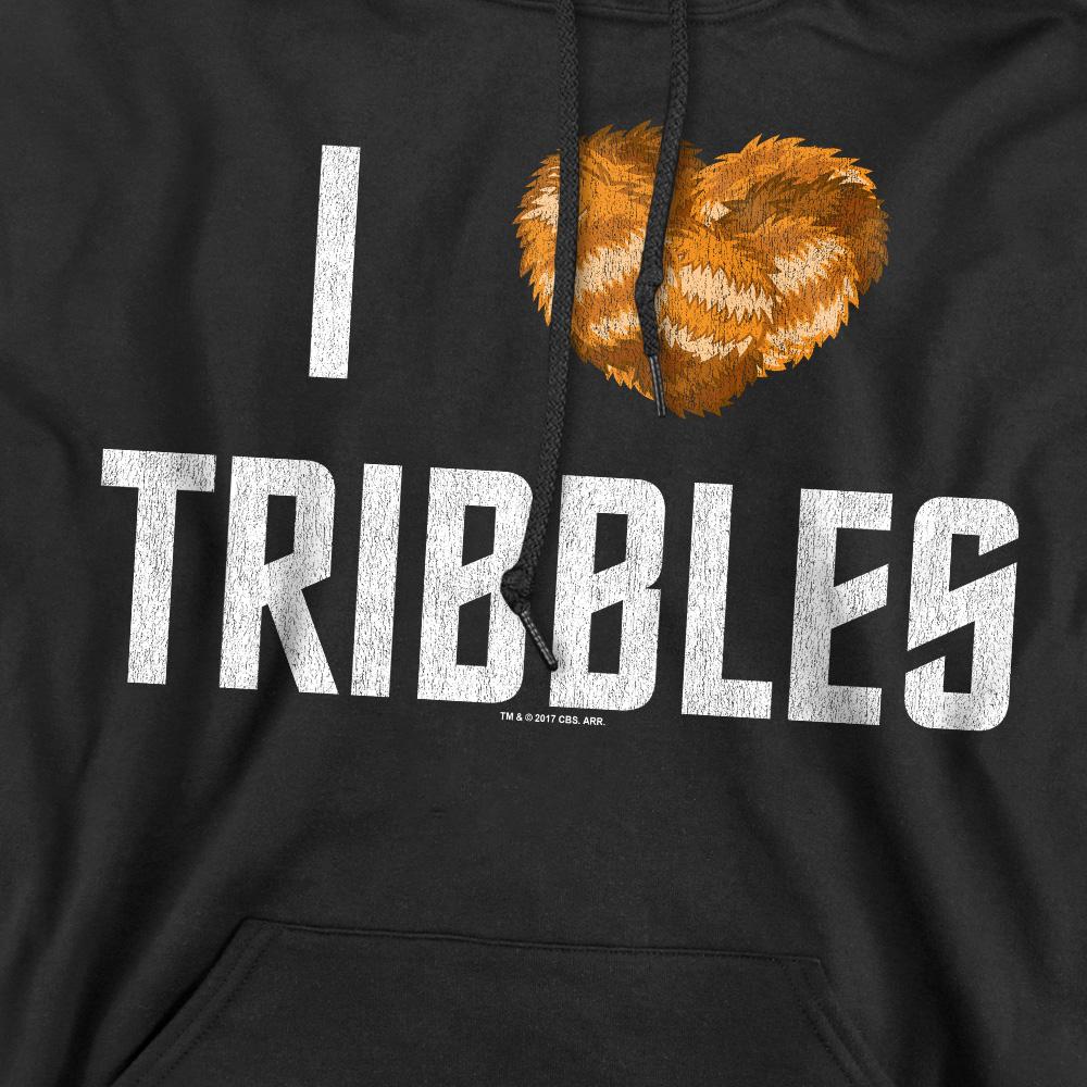 Black - Pack Shot - Star Trek Mens I Heart Tribbles Hoodie