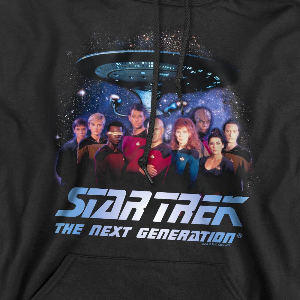 Black - Pack Shot - Star Trek Mens Space Group Hoodie
