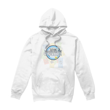 White - Front - The Amazing Race Mens The Race Hoodie