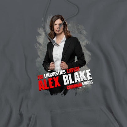 Charcoal - Pack Shot - Criminal Minds Mens Alex Blake Hoodie