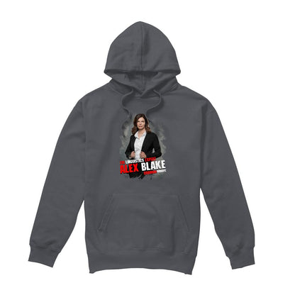 Charcoal - Front - Criminal Minds Mens Alex Blake Hoodie