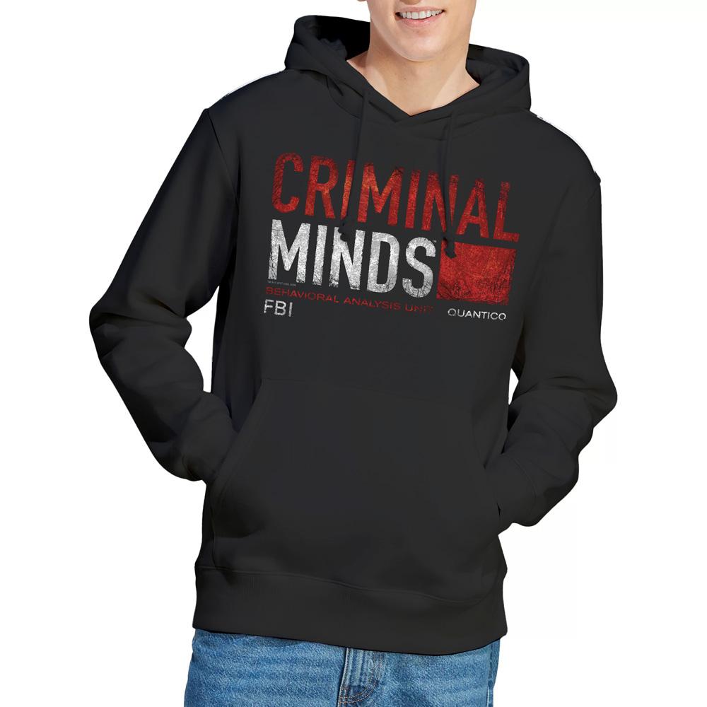 Black - Lifestyle - Criminal Minds Mens Title Card Hoodie