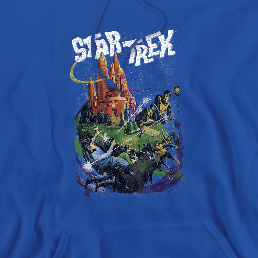 Royal Blue - Pack Shot - Star Trek Mens Battle Vulcan Hoodie