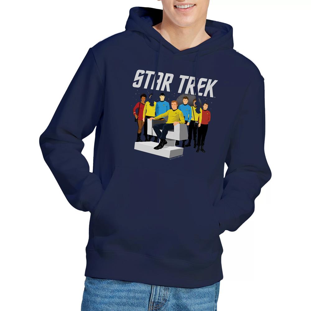 Navy - Lifestyle - Star Trek Mens Vector Crew Hoodie