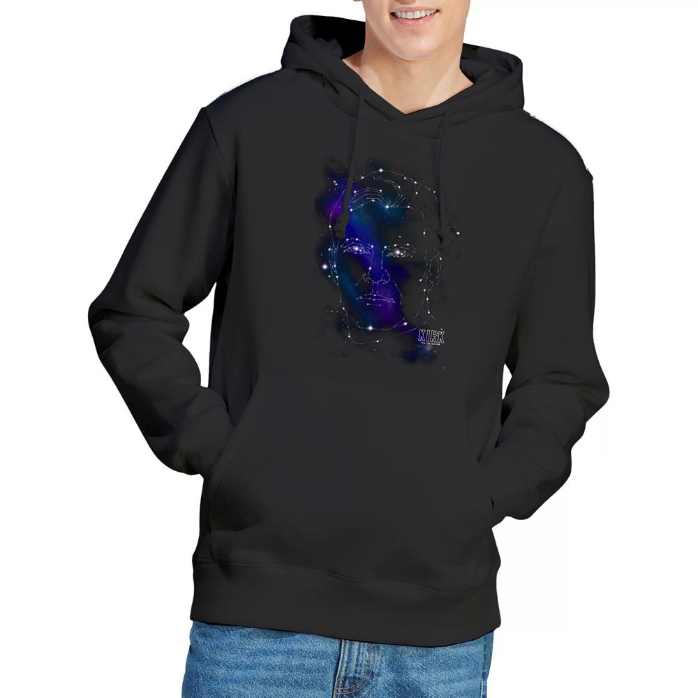 Black - Lifestyle - Star Trek Mens Captain Kirk Constellations Hoodie