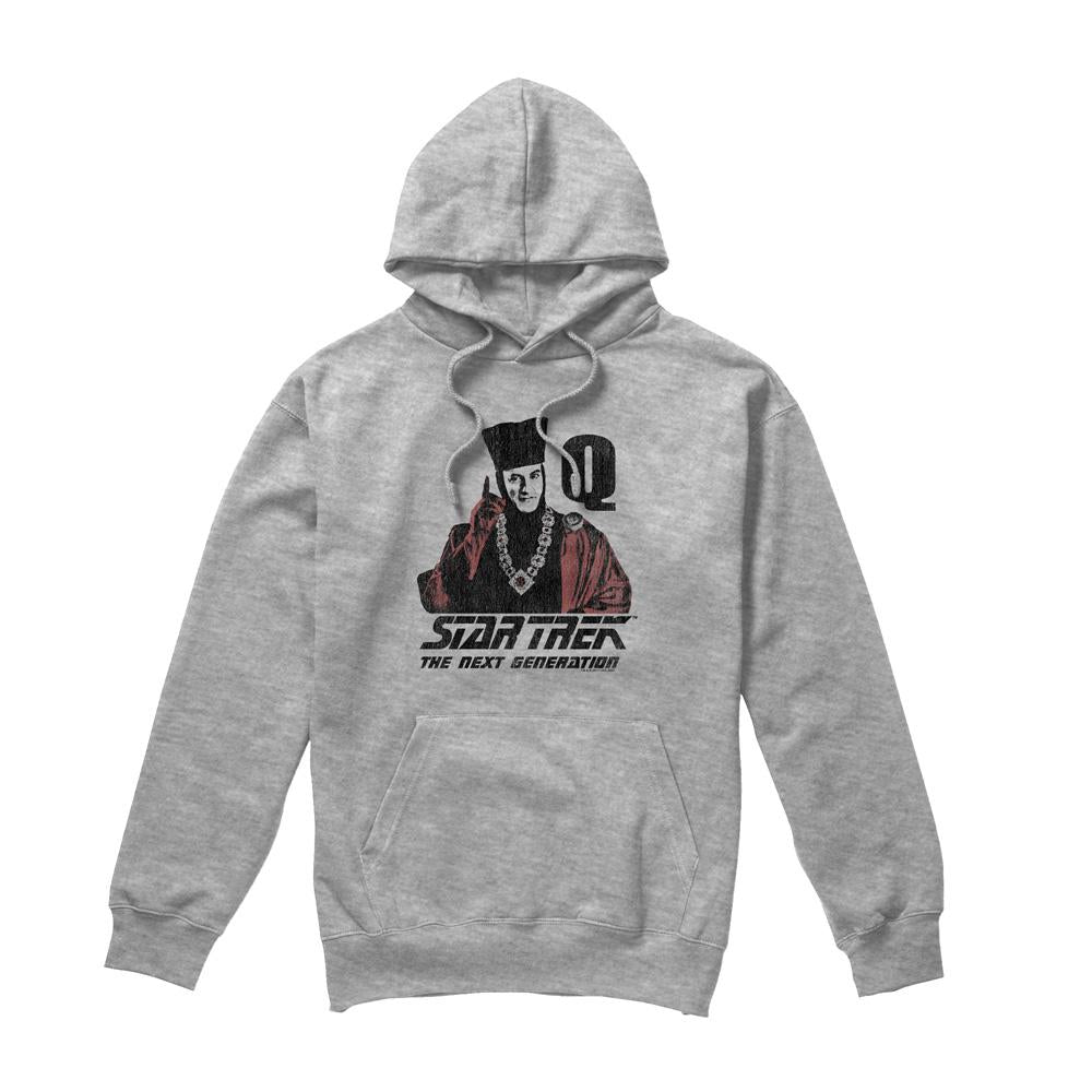 Sport Heather - Front - Star Trek Mens Q Point Hoodie
