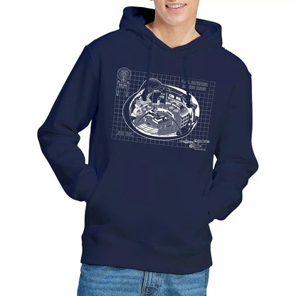 Navy - Lifestyle - Star Trek Mens Bridge Print Hoodie