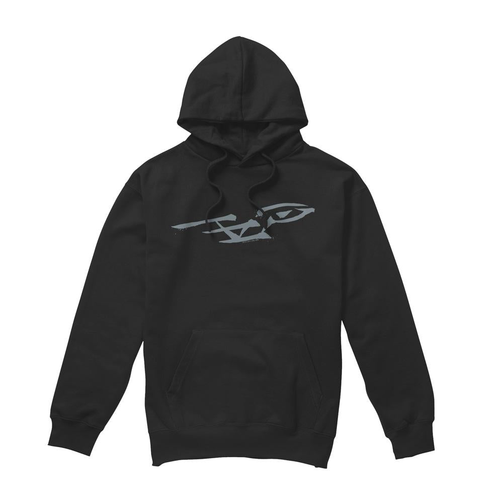 Black - Front - Star Trek Mens Bushwork Enterprise Hoodie