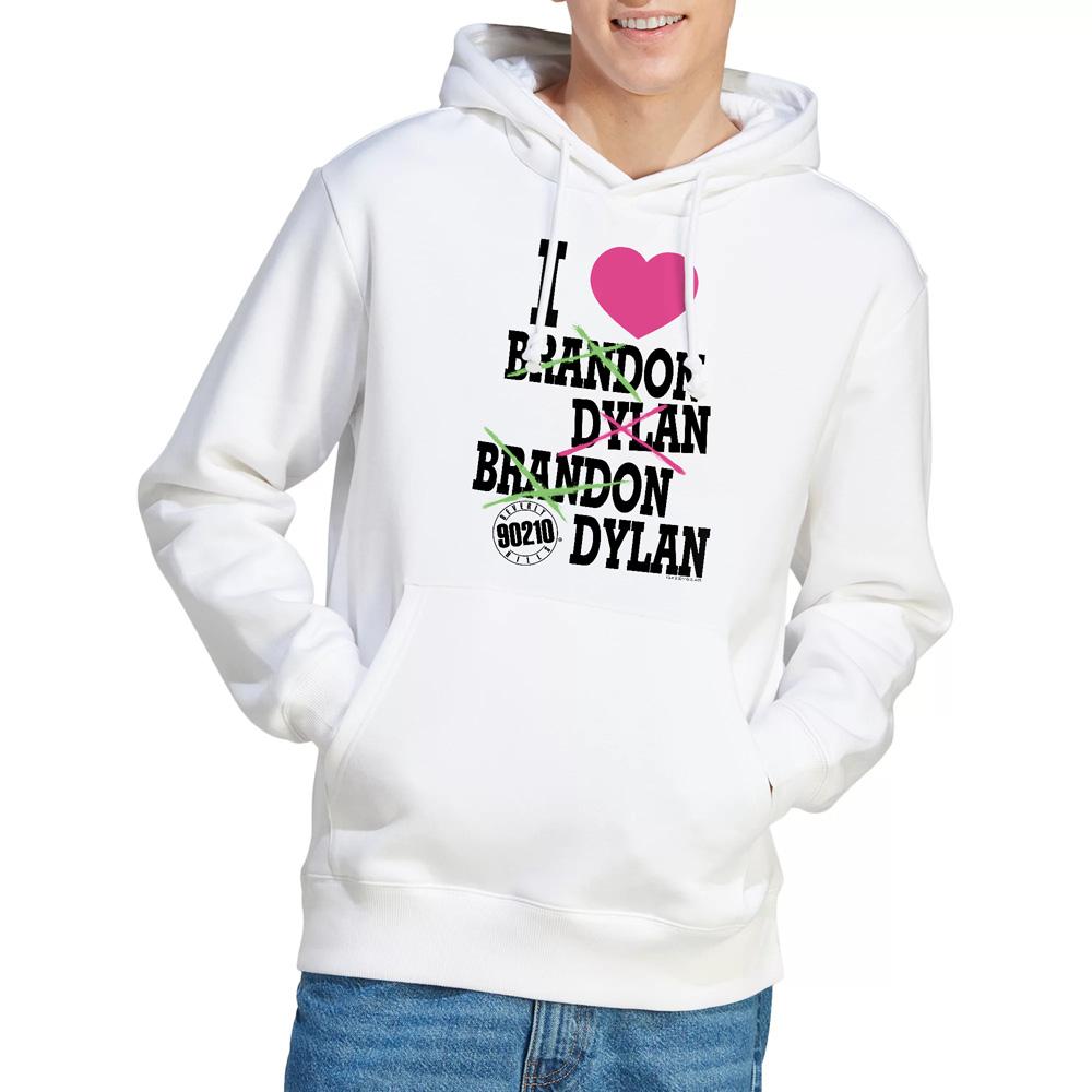 White - Lifestyle - 90210 Mens I Heart 90210 Hoodie