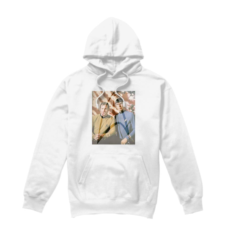White - Front - Star Trek Mens Classic Duo Hoodie