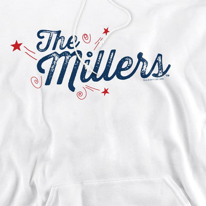 White - Pack Shot - The Millers Mens Logo Hoodie
