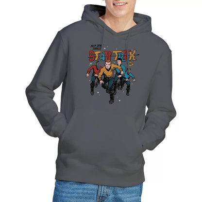 Charcoal - Lifestyle - Star Trek Mens Deep Space Thrills Hoodie