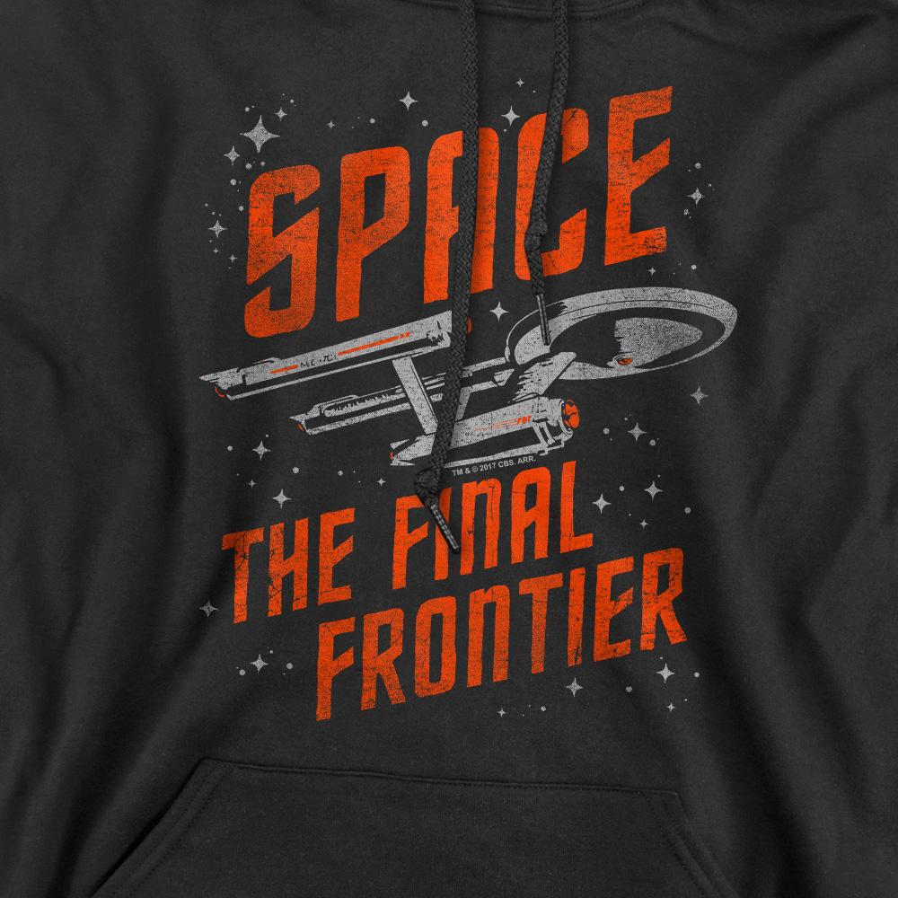 Black - Pack Shot - Star Trek Mens Space Travel Hoodie