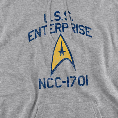 Sport Heather - Pack Shot - Star Trek Mens Collegiate Arch Hoodie