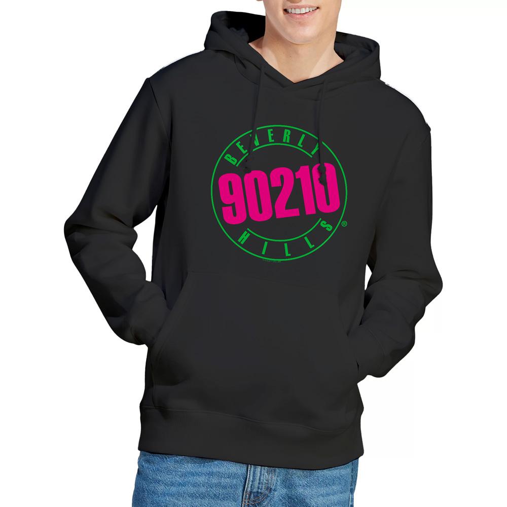 Black - Lifestyle - 90210 Mens Neon Hoodie