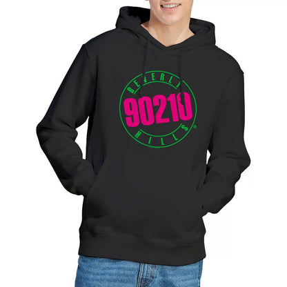 Black - Lifestyle - 90210 Mens Neon Hoodie