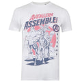 White - Front - Avengers Assemble Mens Team T-Shirt